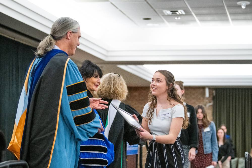 Awardee receiving award 2